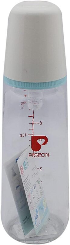 Pigeon Slim Neck Glass Bottle With Cap, 200ml, Multicolour
