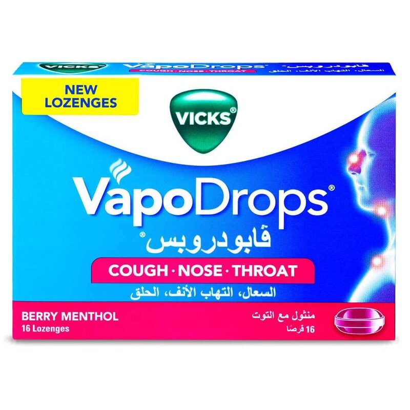

VICKS VAPO DROPS BERRY 16LZ 6'S