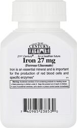 21st Century Iron Dietary Supplement, 27mg, 30 Tablets