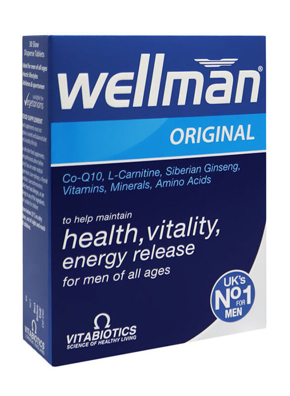 

Vitabiotics Wellman Original Tablets with Q10, 30 Tablets