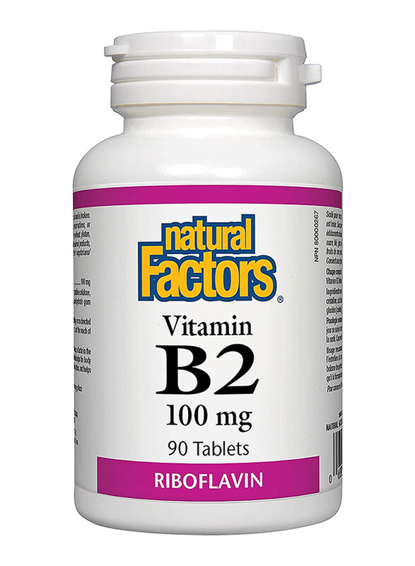 

Natural Factors Vitamin B2, 100mg, 90 Capsules