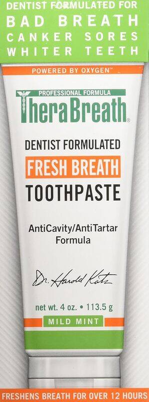 

Therabreath Fresh Breath Toothpaste Mild Mint 4Oz