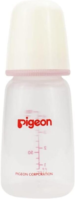 Pigeon Slim Neck Bottle With Cap, 120ml, Light Pink