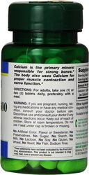 Nature's Bounty High Potency Calcium 600 Supplement, 60 Tablets