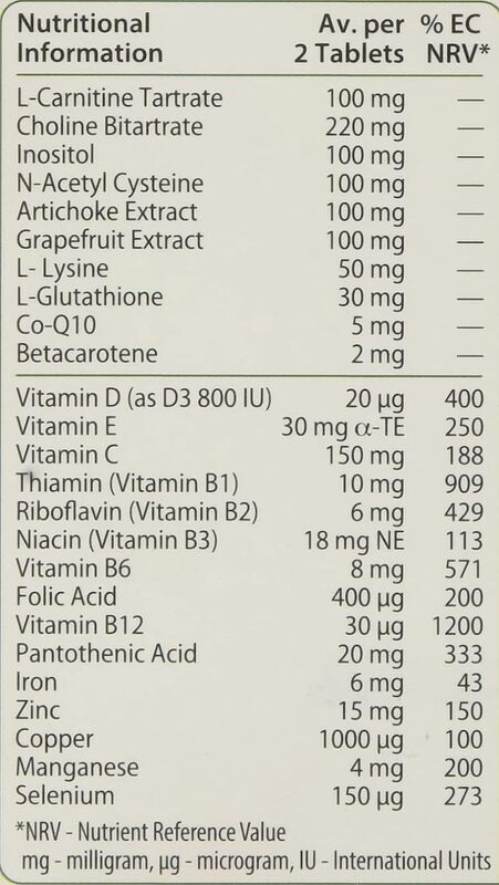 Vitabiotics Liverel Advance Food Supplement, 60 Tablets