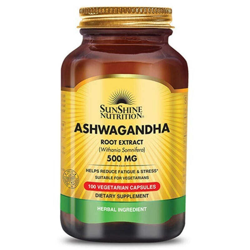 

Sunshine Ashwagandha Root Extract 500 Mg Veg Cap 100S