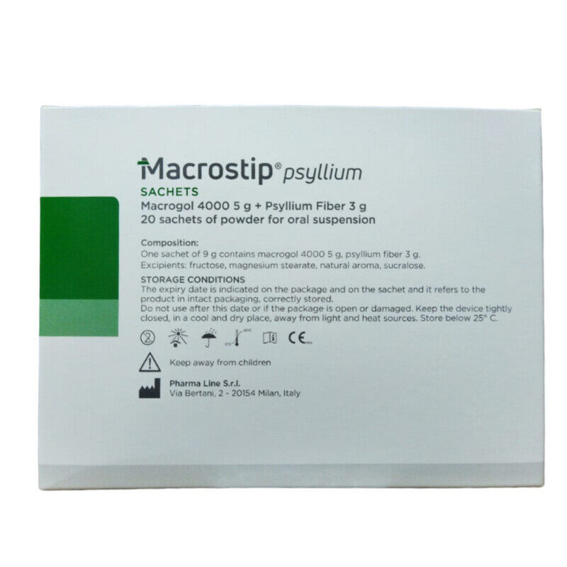 

Pharmaline Macrostip Psyllium Sachets Powder 20S