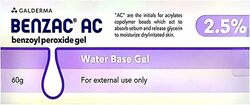 Benzac AC 2.5% Benzoyl Peroxide Gel, 60g