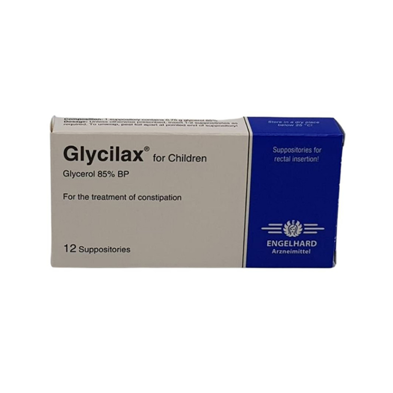 GLYCILAX CHILD SUPP 12S