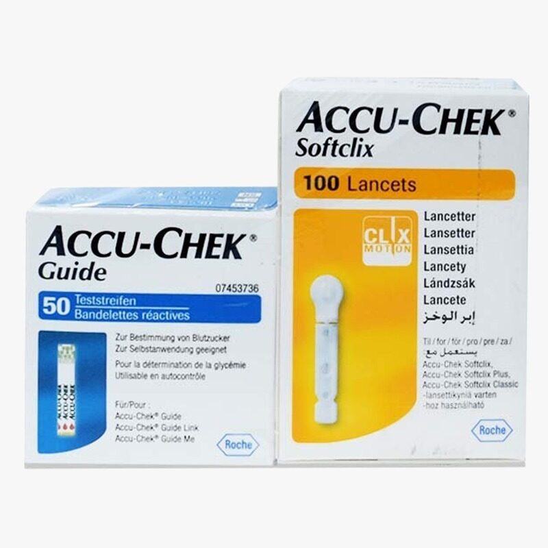 

Accu Check Accu Chek Guide Test Strip 50S + Softclix Lancets (Offer)