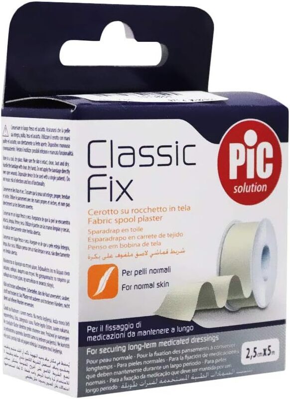 Pic Classic Fix Fabric Spool Plaster, 2.5cm x 5m