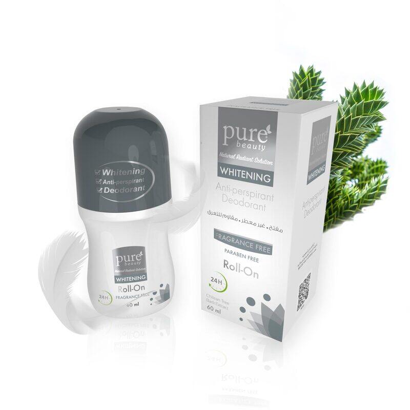 

PURE BEAUTY WHITENING ANTI PERSPIRANT DEODORANT ROLL ON - FRAGRANCE FREE 60 ml
