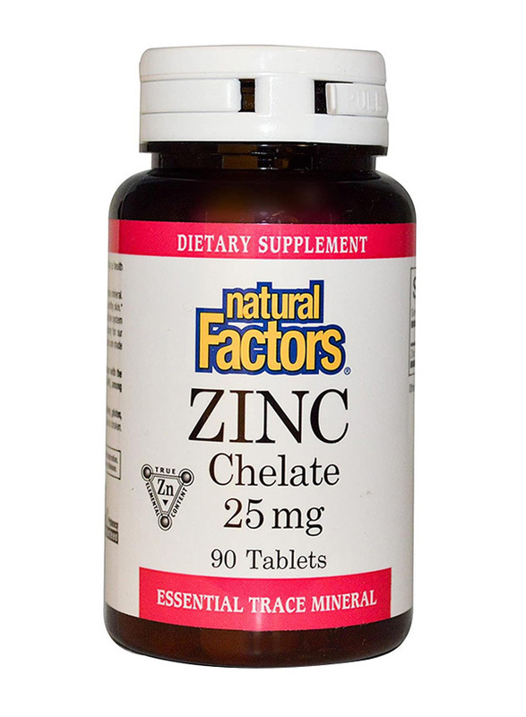 Natural Factors Zinc, 25mg, 90 Tablets