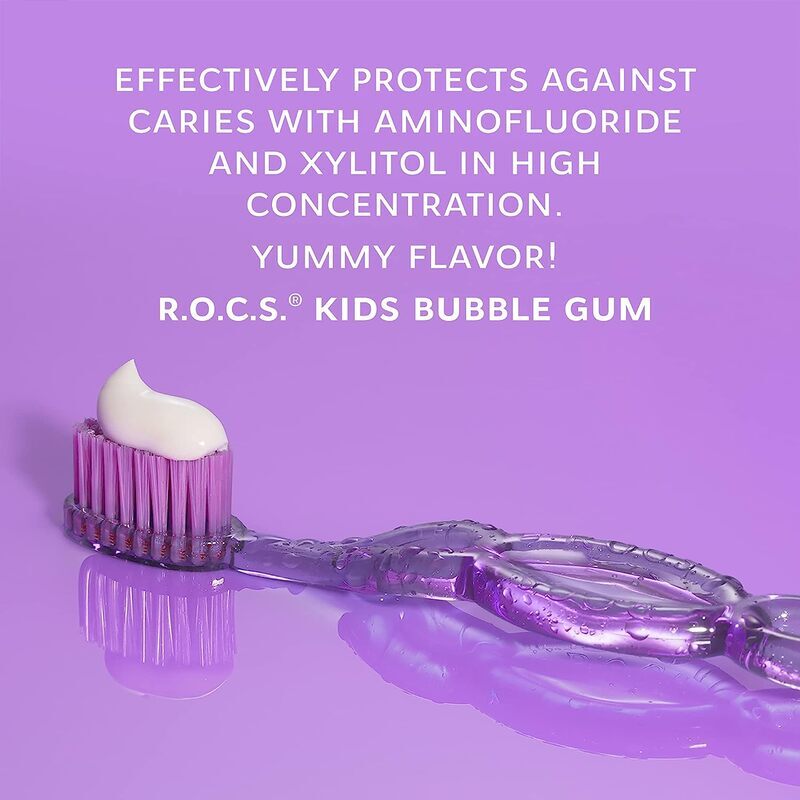Rocs 45gm Bubble Gum Flavour Toothpaste for Kids