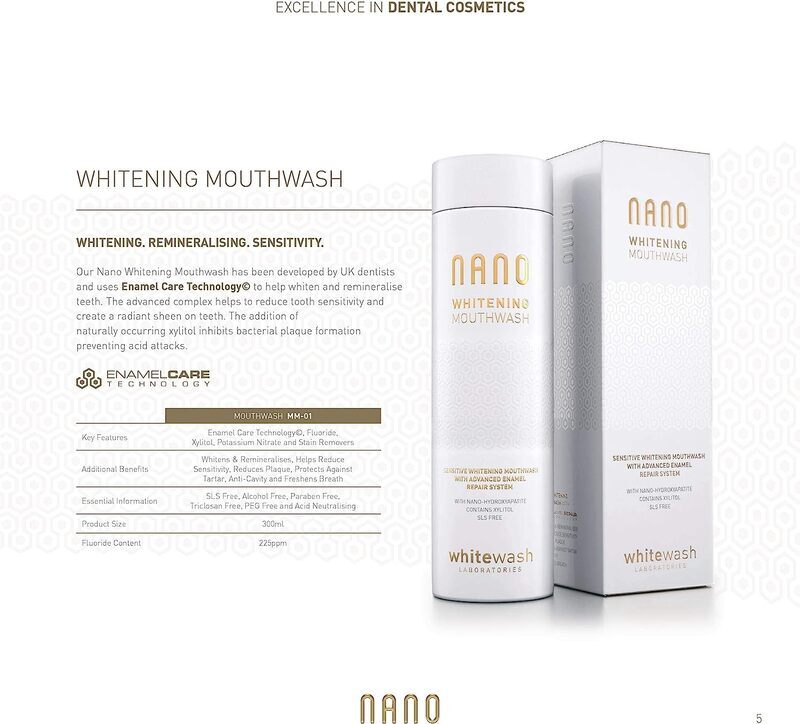 Nano Whitening Mouthwash, 300ml