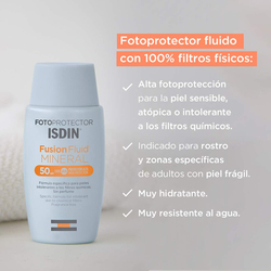 Isdin SPF50 Mineral Fp Fusion Fluid, 50ml