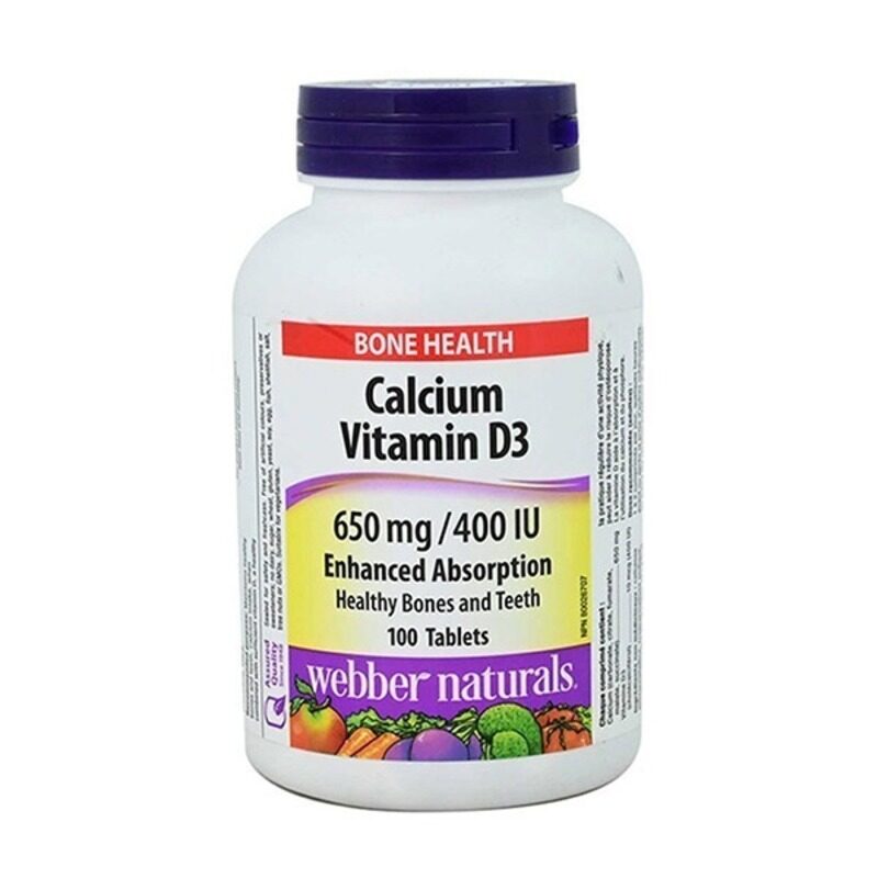 

Webber Naturals Calcium+Vit.D Tab 100S