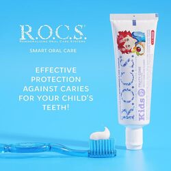 Rocs 45gm Fruity Cone and Ice Cream Flavour Toothpaste for Kids