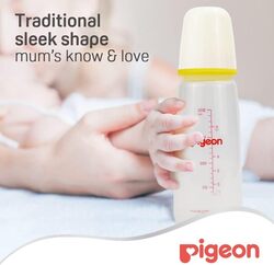 Pigeon Slim Neck Bottle With Cap, 200ml, White