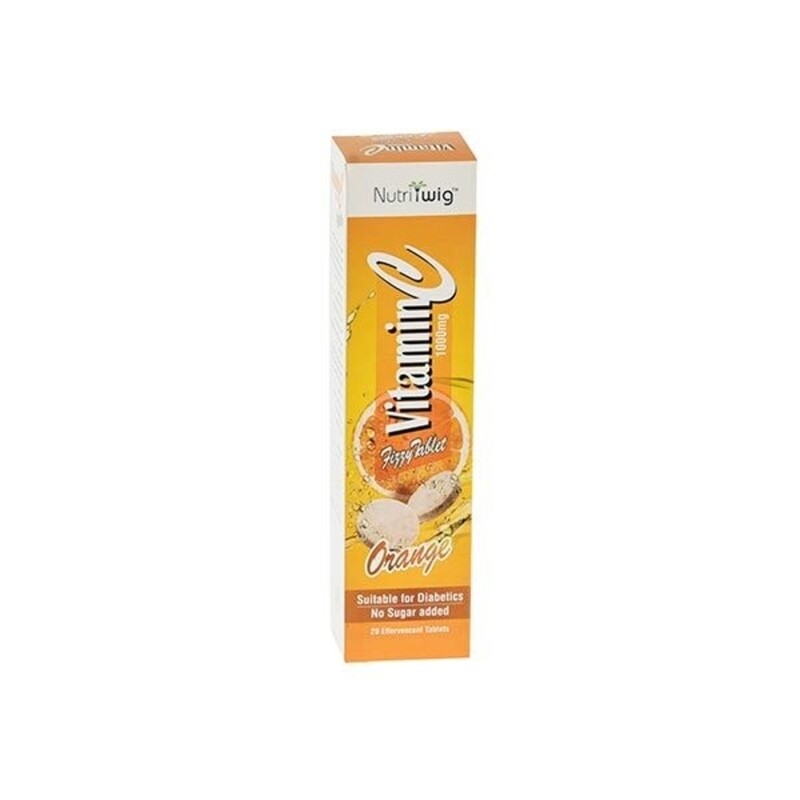 

Nutriwig Vitamin C 1000 Effer. Tabs Orange 20S
