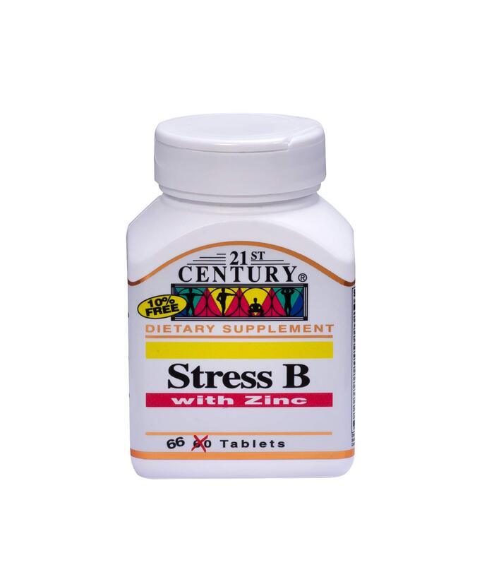 21St Century Stress B with Zinc Dietary Supplement, 66 Tablets