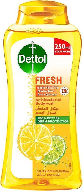 

Dettol Fresh Citrus & Orange Blossom Fragrance Shower Gel & Body Wash, 250ml