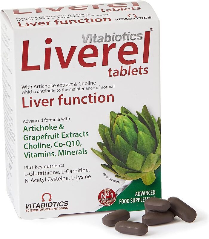 Vitabiotics Liverel Advance Food Supplement, 60 Tablets