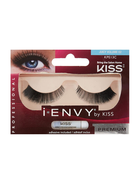 

Kiss I. Envy Eyelashes, 1 Pair, KPE13C, Juicy Volume 02, Black