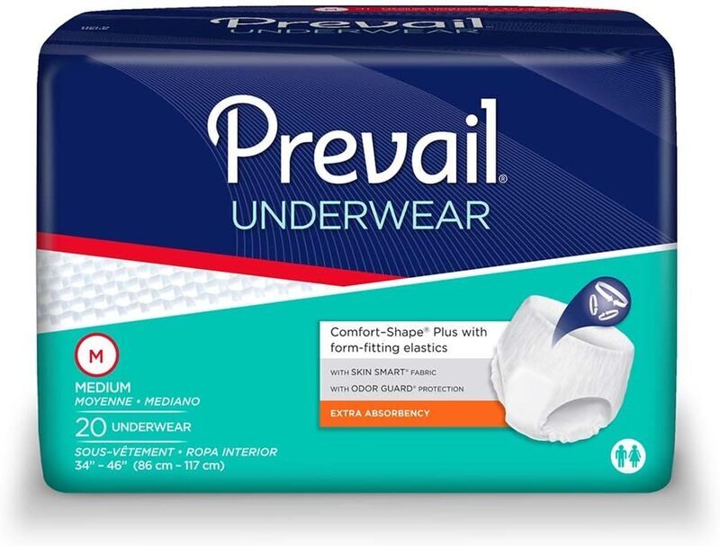 Prevail Medium Adult's Diaper Underwear, 20 Pieces