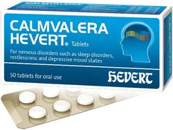 Hevert Calmvalera Natural Sleep Aid, 50 Tablets