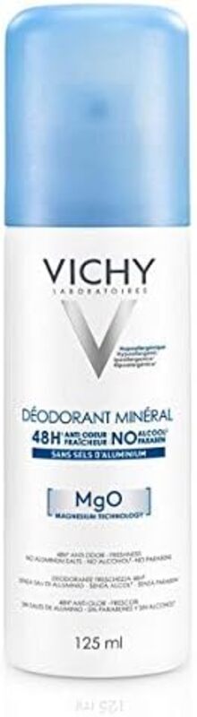 Vichy Sv0300 48H Mineral Deodorant Spray, 125ml