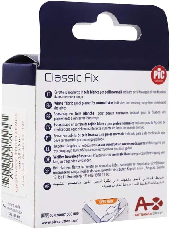 Pic Classic Fix Fabric Spool Plaster, 2.5cm x 5m