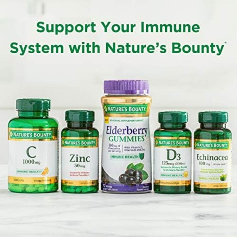 Nature's Bounty Quick Dissolve Vitamin C + Zinc Vitamin Supplement, 60 Tablets