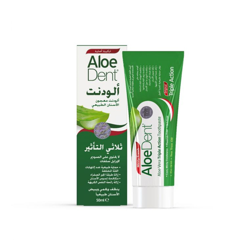 ALOE DENT TOOTHPASTE TRIPLE ACTION ARABIC 50ML ( 007188 )