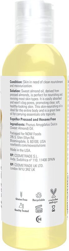 Now Solutions Sweet Almond Oil, 118ml