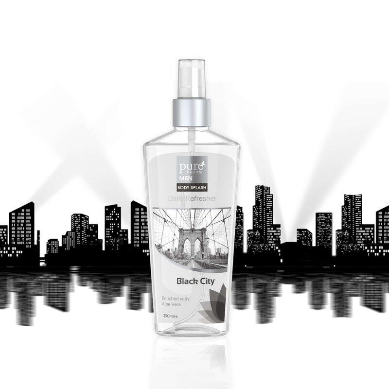 

PURE BEAUTY MEN BODY SPLASH DAILY REFRESHER BLACK CITY 250 ml