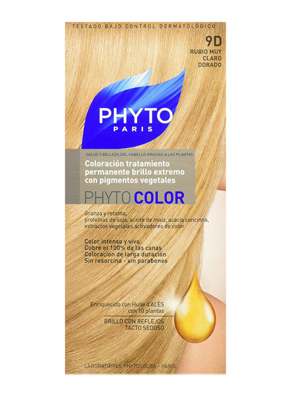 

Phyto Hair Color Cream, 181g, 9D Very Light Golden Blonde