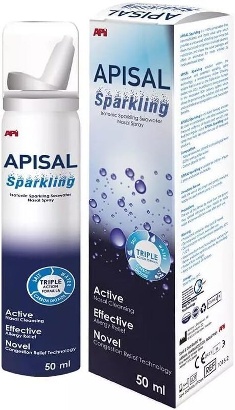 Apisal Isotonic Sparkling 0.9% Nasal Spray, 50ml
