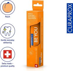 Curaprox Be You Peach + Apricot Toothpaste, 60ml, Orange