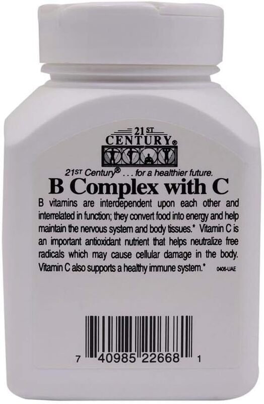 21st Century B Complex with C Caplets, 100 Capsules