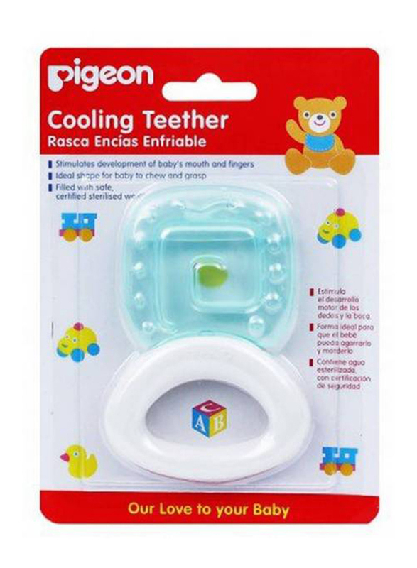 Pigeon Cooling Square Teether, Blue