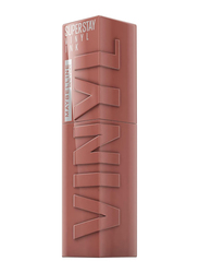 Maybelline New York Super Stay Vinyl Ink Nudes Longwear Transfer Proof Gloss Lipstick, 120 Punchy, Beige