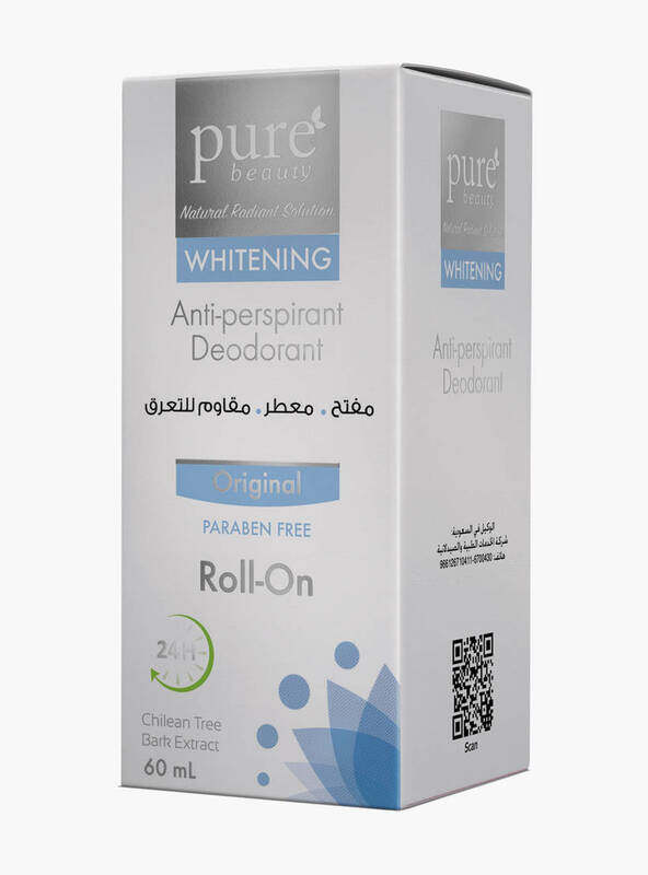 

PURE BEAUTY WHITENING ANTI PERSPIRANT DEODORANT ROLL ON - ORIGINAL 60 ml