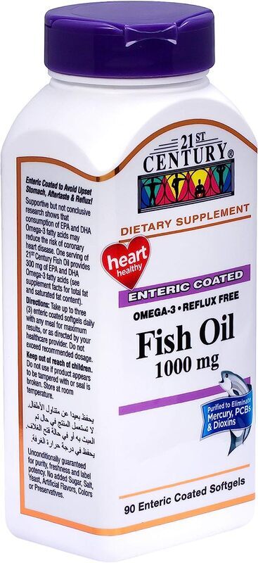 21St Century Fish Oil Dietary Supplement, 1000mg, 90 Softgels