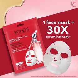 Pond'S Wrinkle Correct Serum Face Mask, 21ml