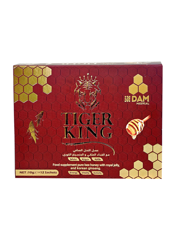 Dam Medikal Honey with Royal Jelly & Korean Ginseng, 12 Sachets x 10g