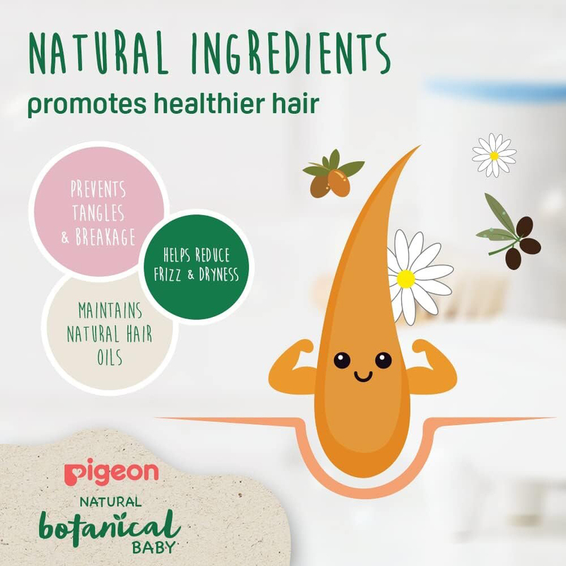 Pigeon 500ml Olive Oil & Argan Oil Natural Botanical Shampoo for Baby