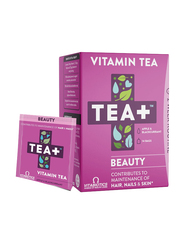 Vitabiotics Vitamin Tea+ Cleanse Herbal Tea Bags with Selenium Biotin, Apple & Blackcurrant Fruit Flavour, 2 x 14 Tea Bags