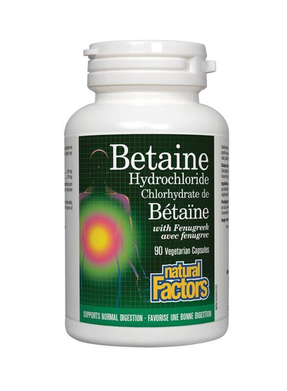 

Natural Factors Nf Betaine Hydrochloride With Fenugreek 90S