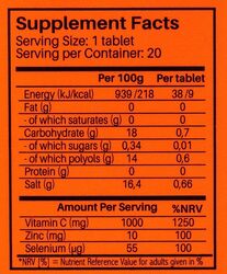 Sunshine Nutrition Immune Support Orange Flavour Effervescent, 20 Tablets